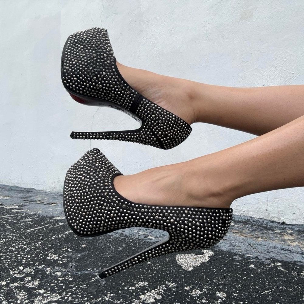 scene queen studded platform pumps by Kiss Kouture 💋 straight from the 2000s